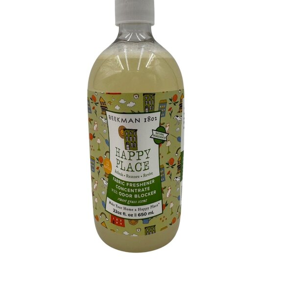 Beekman 1802 Happy Place Fabric Freshener Concentrate Sweet Grass Scent 22oz - Picture 1 of 12